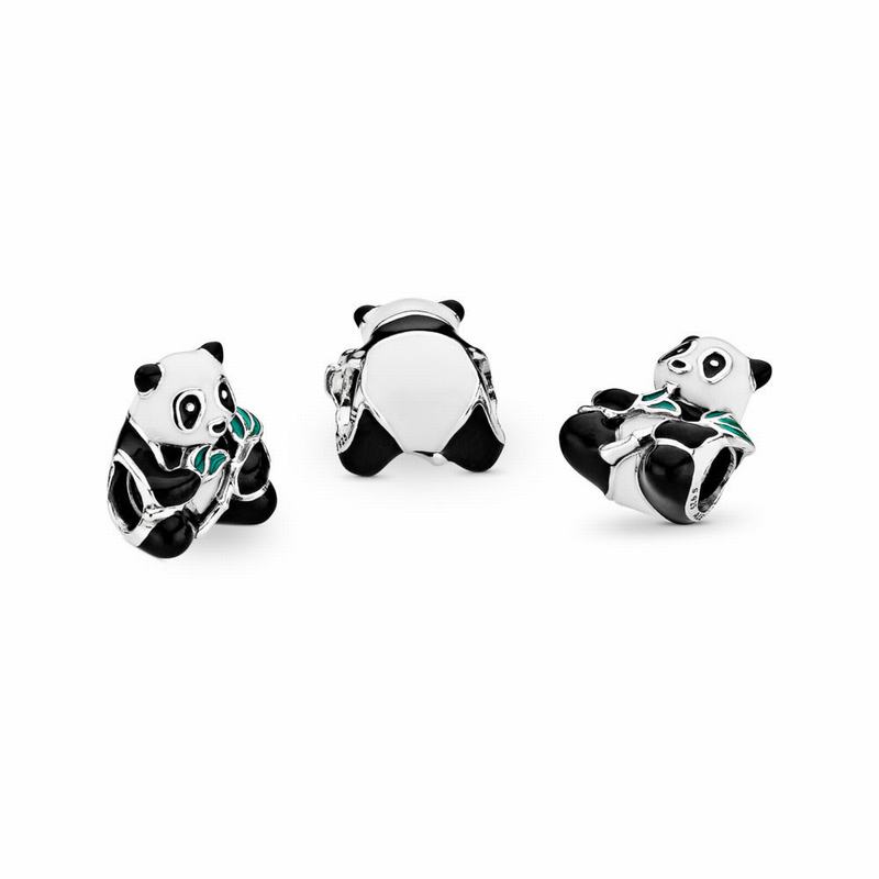 Pandora Australia Sweet Panda Charm - Sterling Silver | JCWTBQ743